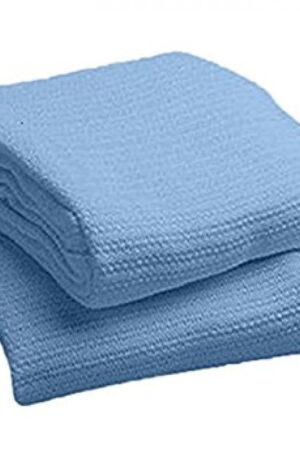 Thermal blanket Cotton blue